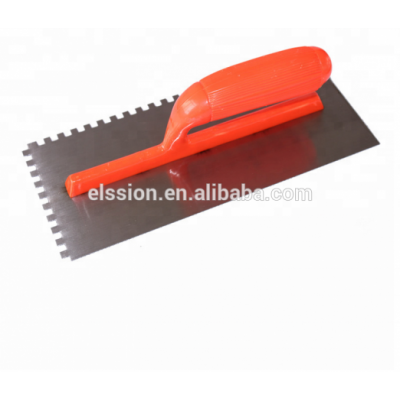 Notched Plastering Trowel / Putty Knife With Plastic Handle