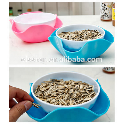 Multifunction 2 in 1 Plastic Double Dish