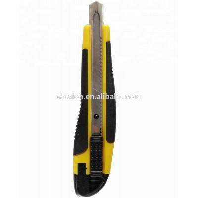 Rubber grip 9mm width blade utility knife Paper cutting knife