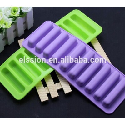 Safe Silicone Ice Cube Tray , Ice Cream Bar Molds