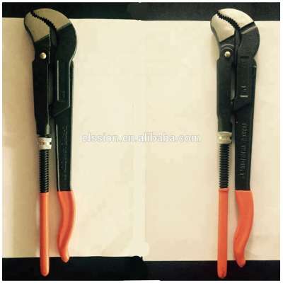 S type bent nose Pipe plier / Pipe wrench with good price and high quality