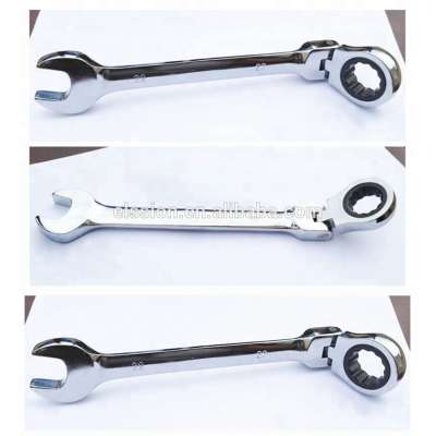 Professional hand tool supplier , Flexible Combination Ratchet Wrench