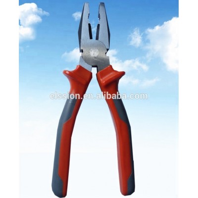 High quality combination plier with double color handle