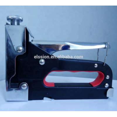 Staple gun tacker with strong steel handle