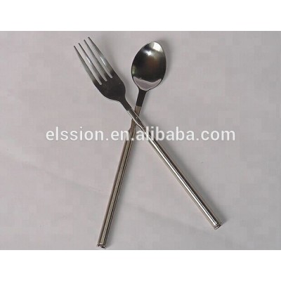 Creative Tableware , Stainless steel Extendable Fork and Spoon for BBQ