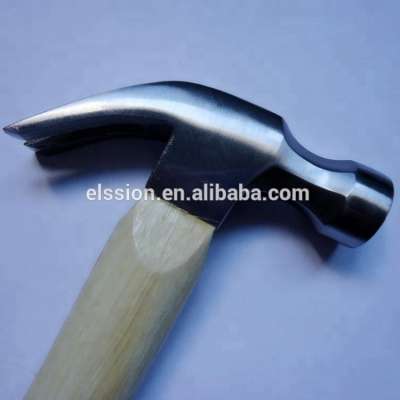 American type Drop Forged Carbon steel Claw Hammer with wooden handle